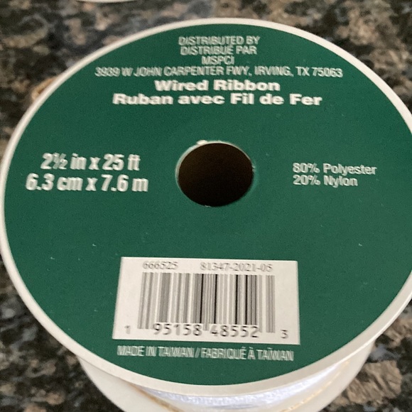 CELEBRATE IT BURLAP LACE VINTAGE STYLE RIBBON 2.5X25 FT LOT OF 3 NWT - Picture 2 of 4